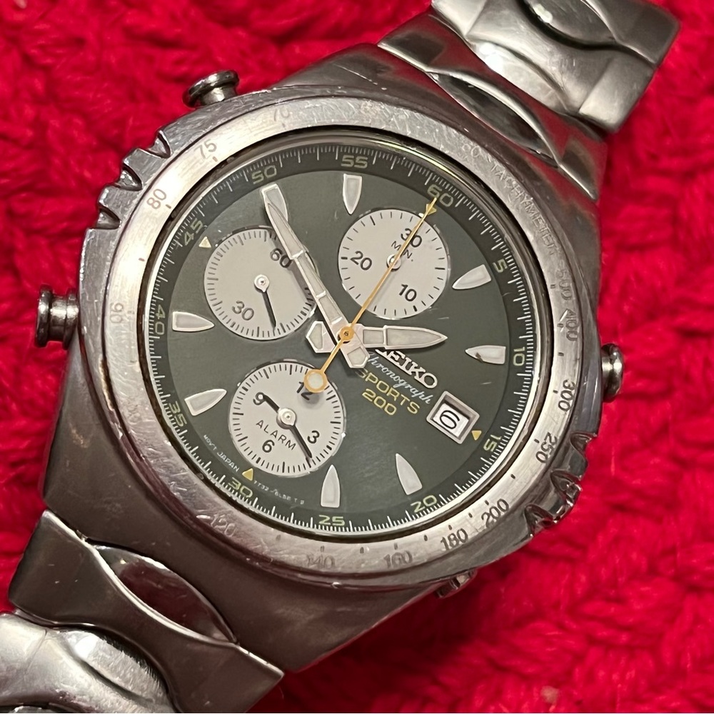 Seiko Macchina Sportiva By Giugiaro 7T32-6H60 Men’s Watch - Highly Collectible! - Picture 8 of 10